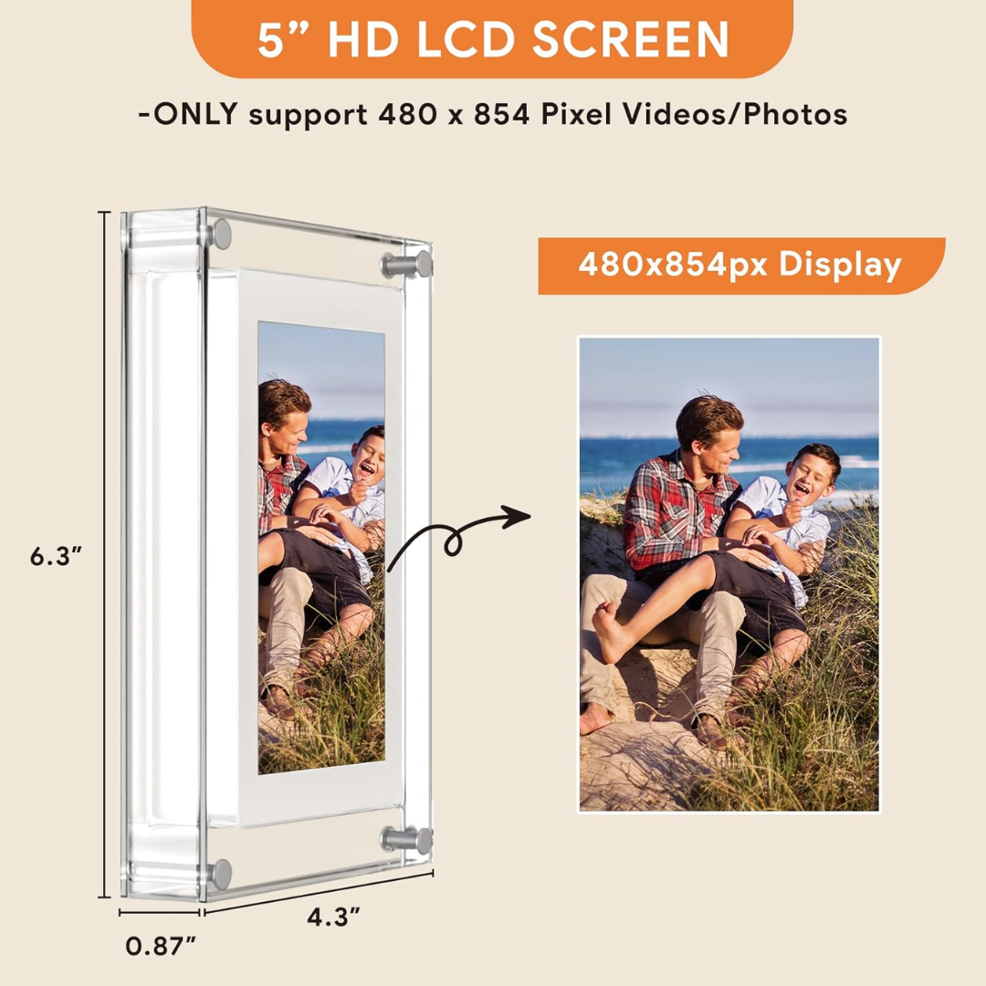 Digital frame with unlimited photos and videos – Infinito Frame