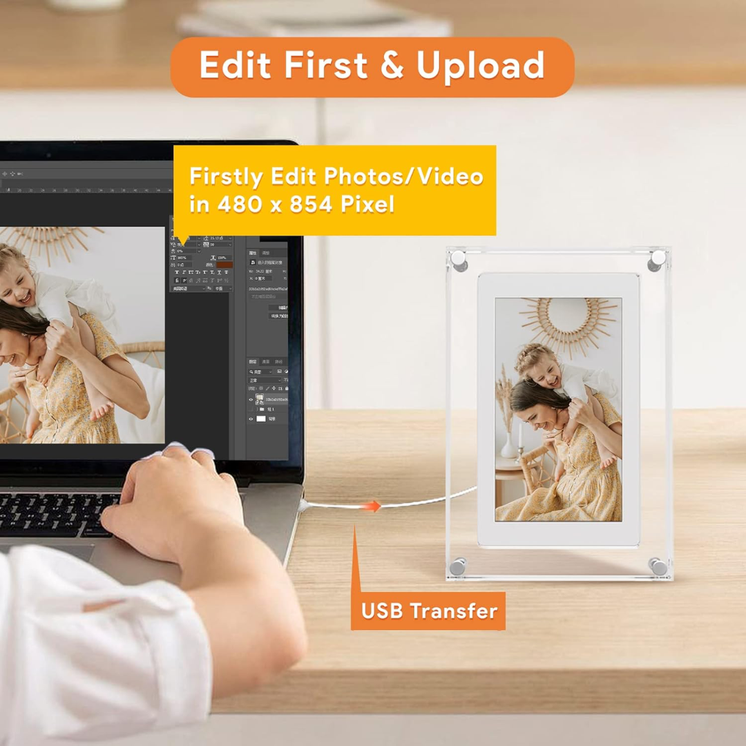Digital frame with unlimited photos and videos – Infinito Frame